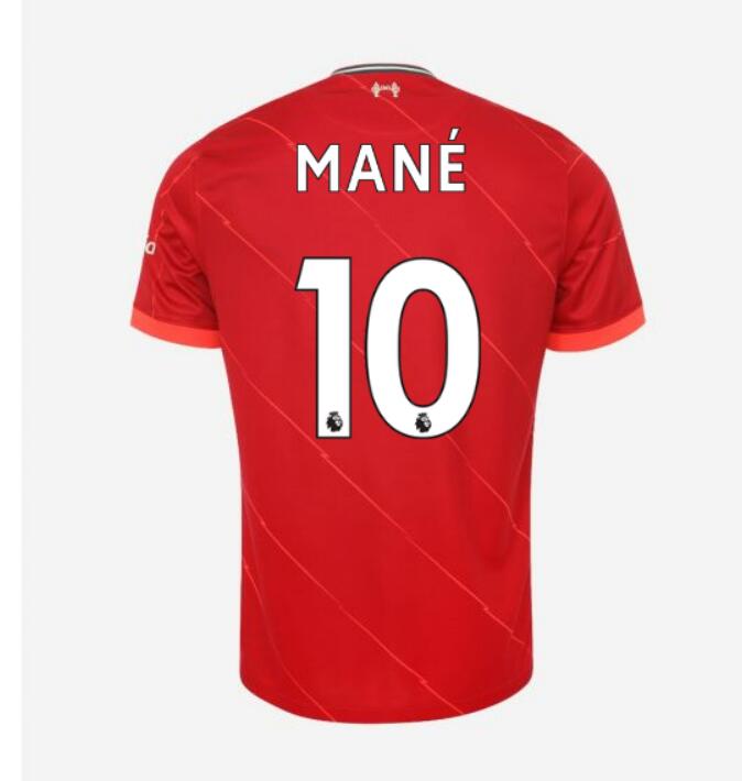 2021/22 Liverpool Home Kit Soccer Jersey with MANE 10 printing